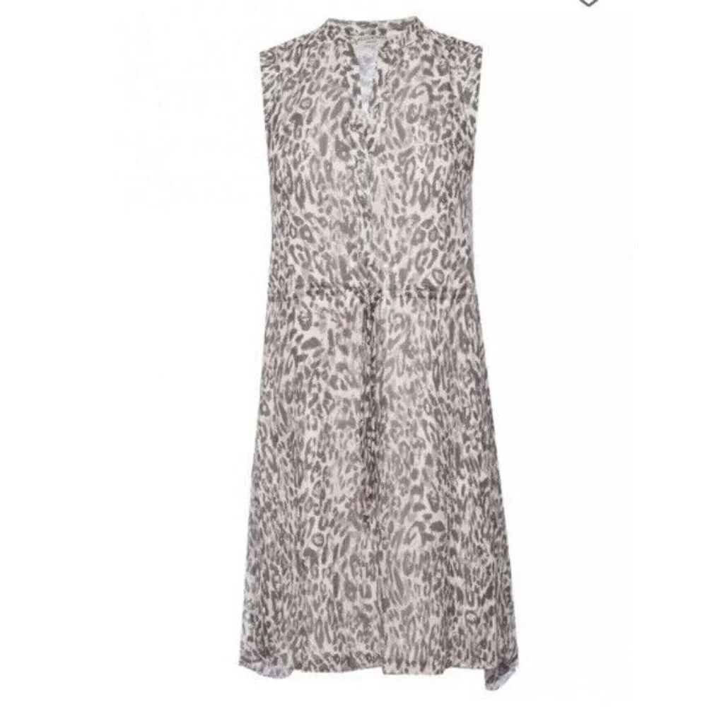 All Saints Women’s Clary Pattern Dress Sleeveless Mini Size Small Pink/Gray Sml - Picture 2 of 9